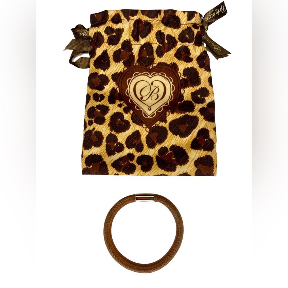 Brighton Woodstock Single Leather Bracelet Whiskey